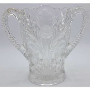 Vintage Mosser Inverted Thistle Pattern Sugar Bowl